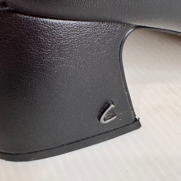 Circus NY Della Wrap Up Block Heel Ballet Sz 9 Black Ribbon Tie Square Toe Goth - Picture 6 of 15